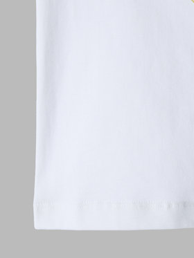 ENFANT ベビー ベビー コットン プリント 半袖 アーティスト Tシャツ "MAZASI" ホワイト