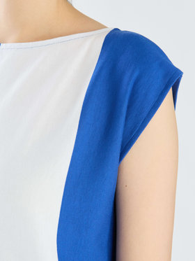 FEMME ウィメンズ 【Outlet】JIY4 ROBE ワンピース ロイヤルブルー×ホワイト