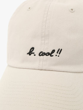 To b. by agnès b. 【Outlet】To b. by agnes b.× green label relaxing コットン 刺繍 キャップ "b. cool!!" ホワイト