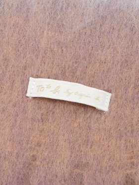 To b. by agnès b. WEB限定 ブロックチェック ストール ブラウン系その他