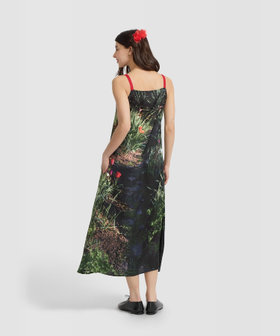 FEMME ウィメンズ フォトプリント ノースリーブ ワンピース "Tulipes" マルチ