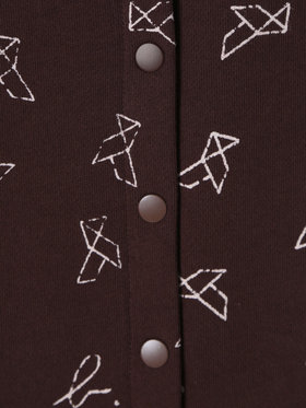 ENFANT ベビー 【Outlet】ベビー プリント コットン 長袖 コンビネゾン ブラウン系その他