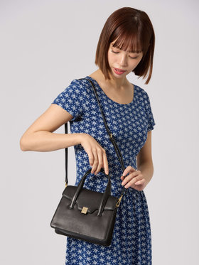 VOYAGE ウィメンズ バッグ＆ウォレット レザー2wayハンドバッグ "miyuki " RAS32B-01 ブラック