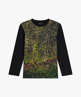 FEMME ウィメンズ コットン バイカラー 長袖 アーティストTシャツ "Louis Somveille" マルチ