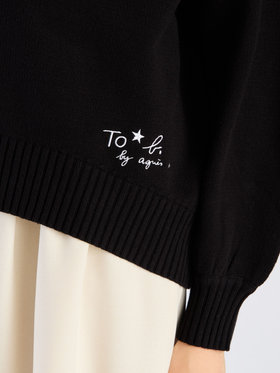 To b. by agnès b. ソフトニット プルオーバー ブラック