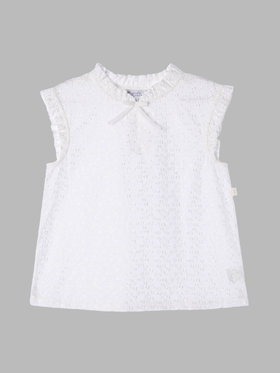 ENFANT ガールズ TW11 E CHEMISE キッズ ブラウス ホワイト