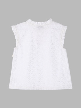 ENFANT ガールズ TW11 E CHEMISE キッズ ブラウス ホワイト