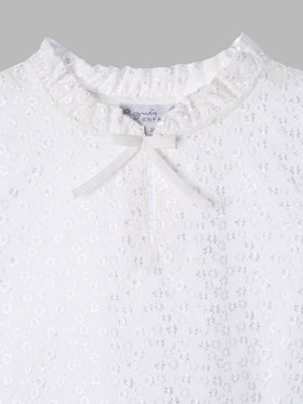 ENFANT ガールズ TW11 E CHEMISE キッズ ブラウス ホワイト