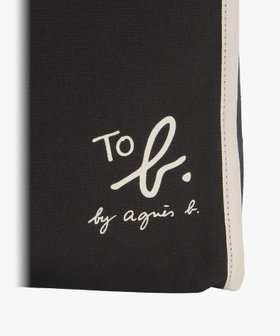 To b. by agnès b. To b. by agnes b.× green label relaxing コットン パイピング トートバッグ ブラック