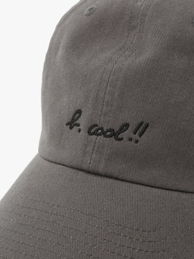 To b. by agnès b. 【Outlet】To b. by agnes b.× green label relaxing コットン 刺繍 キャップ "b. cool!!" グレー