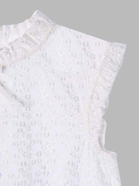 ENFANT ガールズ TW11 E CHEMISE キッズ ブラウス ホワイト