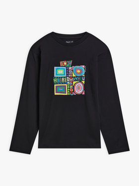 HOMME メンズ 【Outlet】SET7 TS MARK アーティストTシャツ ブラック