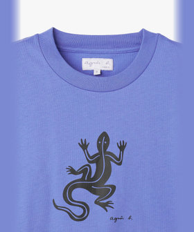FEMME ウィメンズ アイコニック コットン 半袖 Tシャツ "Lezard" ブルー
