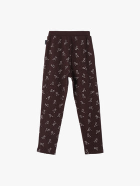 ENFANT ユニセックス 【Outlet】キッズ プリント コットン フルレングス パンツ ブラウン系その他