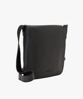 VOYAGE メンズ バッグ＆ウォレット レザー ミディアム ショルダーバッグ "Peter" PAH02Z-12 ブラック