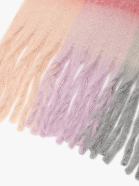 To b. by agnès b. WEB限定 ブロックチェック ストール ベージュ系その他