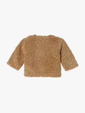 ENFANT ベビー 【Outlet】ベビー ファー 長袖 カーディガンプレッション ベージュ