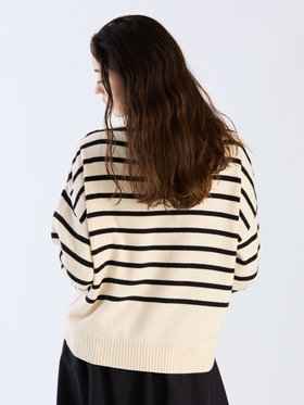 To b. by agnès b. ソフトニット プルオーバー ホワイト