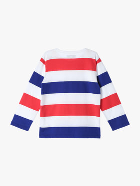 ENFANT ユニセックス 【Outlet】J411 E TS キッズ Tシャツ ブルー×レッド×ホワイト