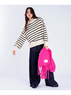 To b. by agnès b. ソフトニット プルオーバー ホワイト