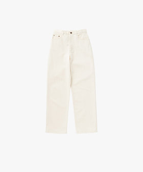 To b. by agnès b. ホワイトデニムストレートパンツ ホワイト