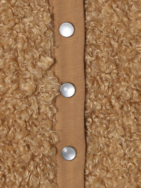 ENFANT ベビー 【Outlet】ベビー ファー 長袖 カーディガンプレッション ベージュ