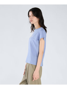 FEMME ウィメンズ ロゴプリント コットン 半袖Tシャツ "Brando" ブルー系その他