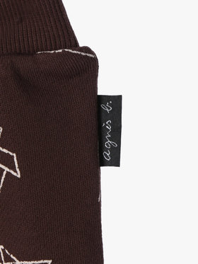 ENFANT ベビー 【Outlet】ベビー プリント コットン フルレングス パンツ ブラウン系その他