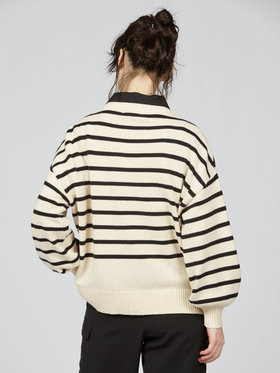 To b. by agnès b. ソフトニット プルオーバー ホワイト