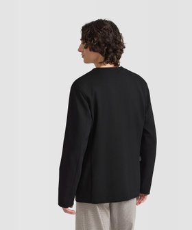 HOMME メンズ メンズ ツイル ジャージー ジャケット "Wase" ブラック