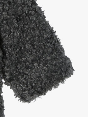 ENFANT ベビー 【Outlet】ベビー ファー 長袖 カーディガンプレッション グレー