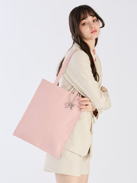 To b. by agnès b. 【Outlet】レザートート ピンク