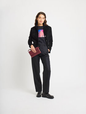 FEMME ウィメンズ コットン プリント 長袖 アーティスト Tシャツ ”Gouh” ブラック