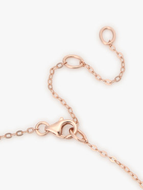 FEMME ウィメンズ ハート ネックレス ”Carving of love” ピンクベージュ