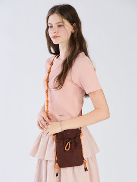 To b. by agnès b. 【Outlet】ワッフル コンパクト 半袖 Tシャツ ピンク