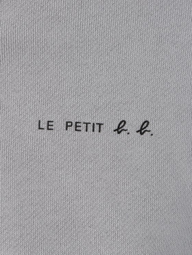 ENFANT ベビー ベビー ”b.b.”ロゴ コットン リバーシブル ポンチョ グレー