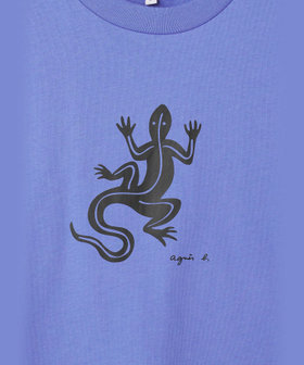 FEMME ウィメンズ アイコニック コットン 半袖 Tシャツ "Lezard" ブルー