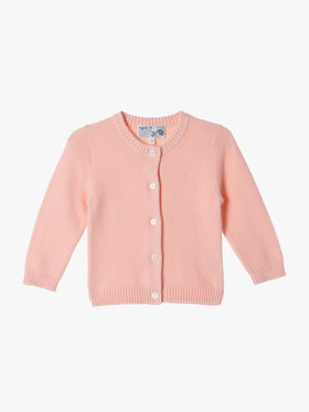 ENFANT ベビー ベビー コットン ニット カーディガン ピンク系その他