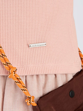 To b. by agnès b. 【Outlet】ワッフル コンパクト 半袖 Tシャツ ピンク