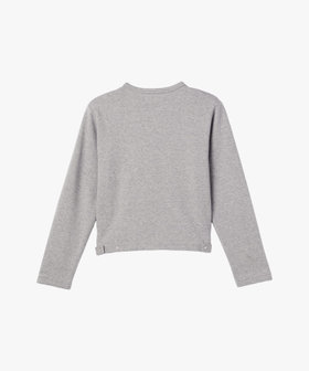 FEMME ウィメンズ WEB限定 ロゴ コットン 長袖 カーディガンプレッション グレー