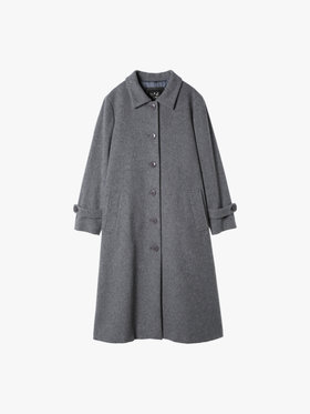 To b. by agnès b. ラムウールロングコート グレー