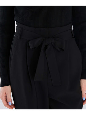 To b. by agnès b. ダブルクロス タックパンツ ブラック