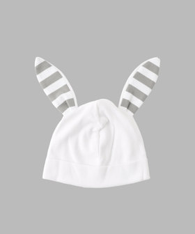 ENFANT ベビー WEB限定 ベビーギフトボックス ボネ・ハートプリントロンパース 2点セット ホワイト