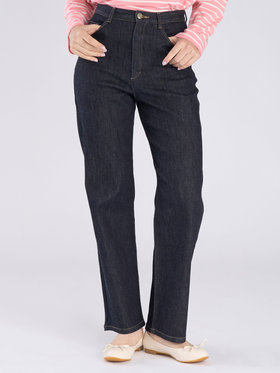 To b. by agnès b. デニム ストレートパンツ ネイビー