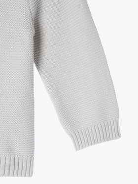 ENFANT ベビー ベビー コットン ニット カーディガン グレー系その他