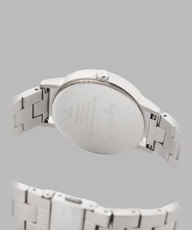 HOMME メンズ シルバー ステンレス ラウンド ウォッチ "Passy" シルバー