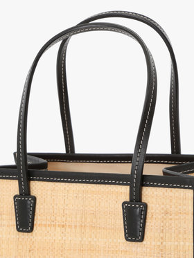 VOYAGE ウィメンズ バッグ＆ウォレット ラフィア スモール トートバッグ (WAX35-01) オフホワイト