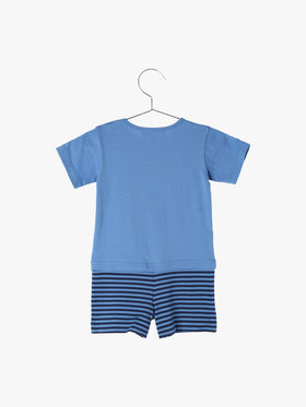 ENFANT ベビー 【Outlet】K330 L GRENOUILLETTE ベビー コンビネゾン ブルー