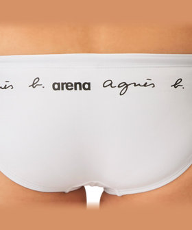 HOMME メンズ agnes b. x arena トレーニングブリーフ 水着 ホワイト