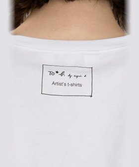 To b. by agnès b. Fairy T オーガニックコットン 半袖 アーティストTシャツ ホワイト